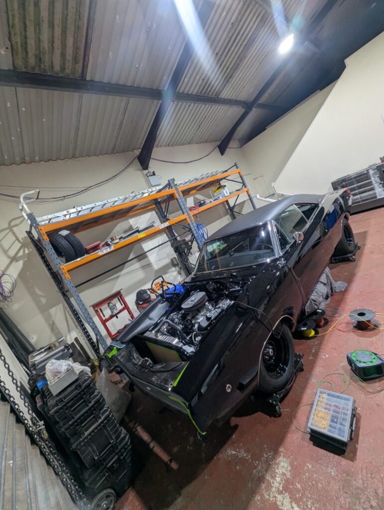 Dodge Charger wiring work in progress